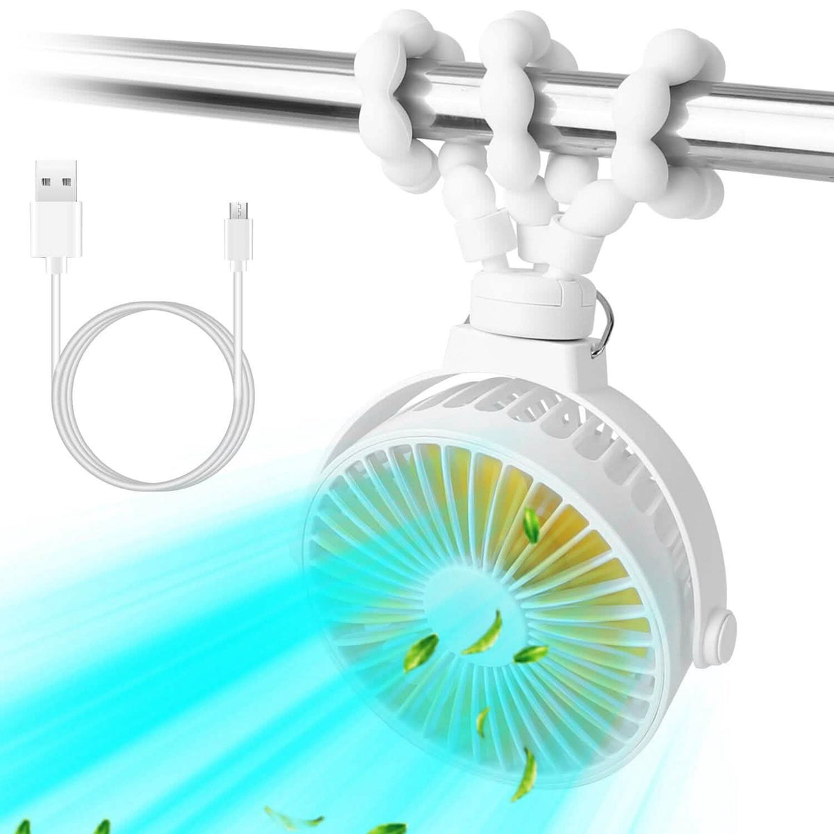 Rechargeable Handheld Fan with Flexible Tripod - A-1 Thread Vault