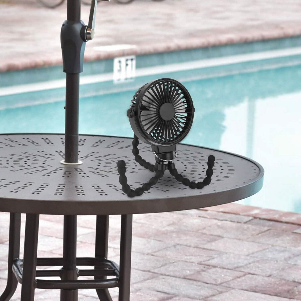 Rechargeable Handheld Fan with Flexible Tripod - A-1 Thread Vault