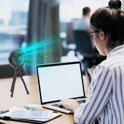 Rechargeable Handheld Fan with Flexible Tripod - A-1 Thread Vault
