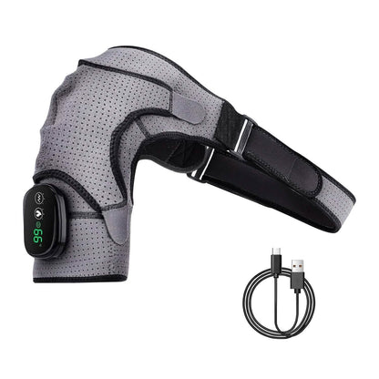 Rechargeable Heated Shoulder Wrap Massager Shoulder Brace Support with 3 Heating Levels - A-1 Thread Vault