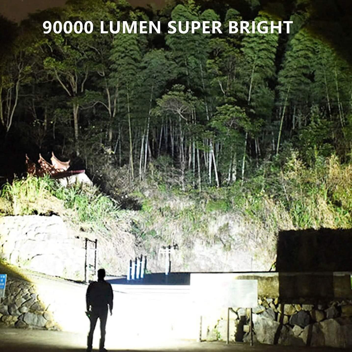 Rechargeable LED Flashlights 90000 Lumens - A-1 Thread Vault