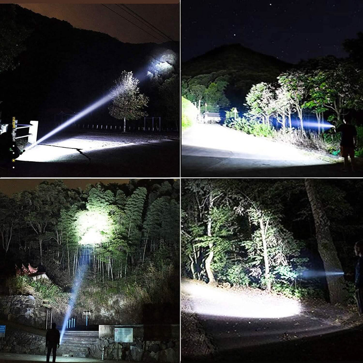 Rechargeable LED Flashlights 90000 Lumens - A-1 Thread Vault