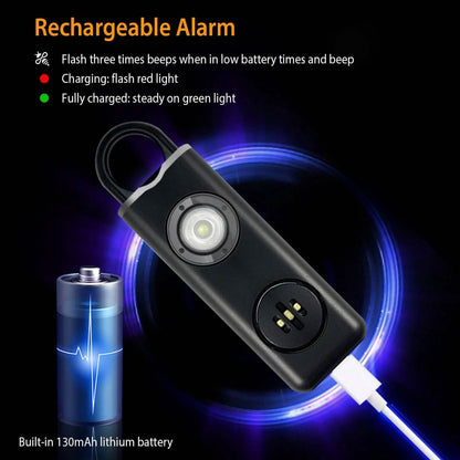 Rechargeable Personal Safety Alarm with Strobe Light - A-1 Thread Vault