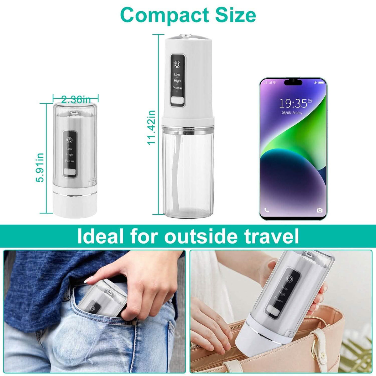 Rechargeable Portable Water Flosser - A-1 Thread Vault