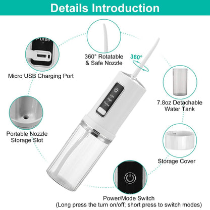 Rechargeable Portable Water Flosser - A-1 Thread Vault