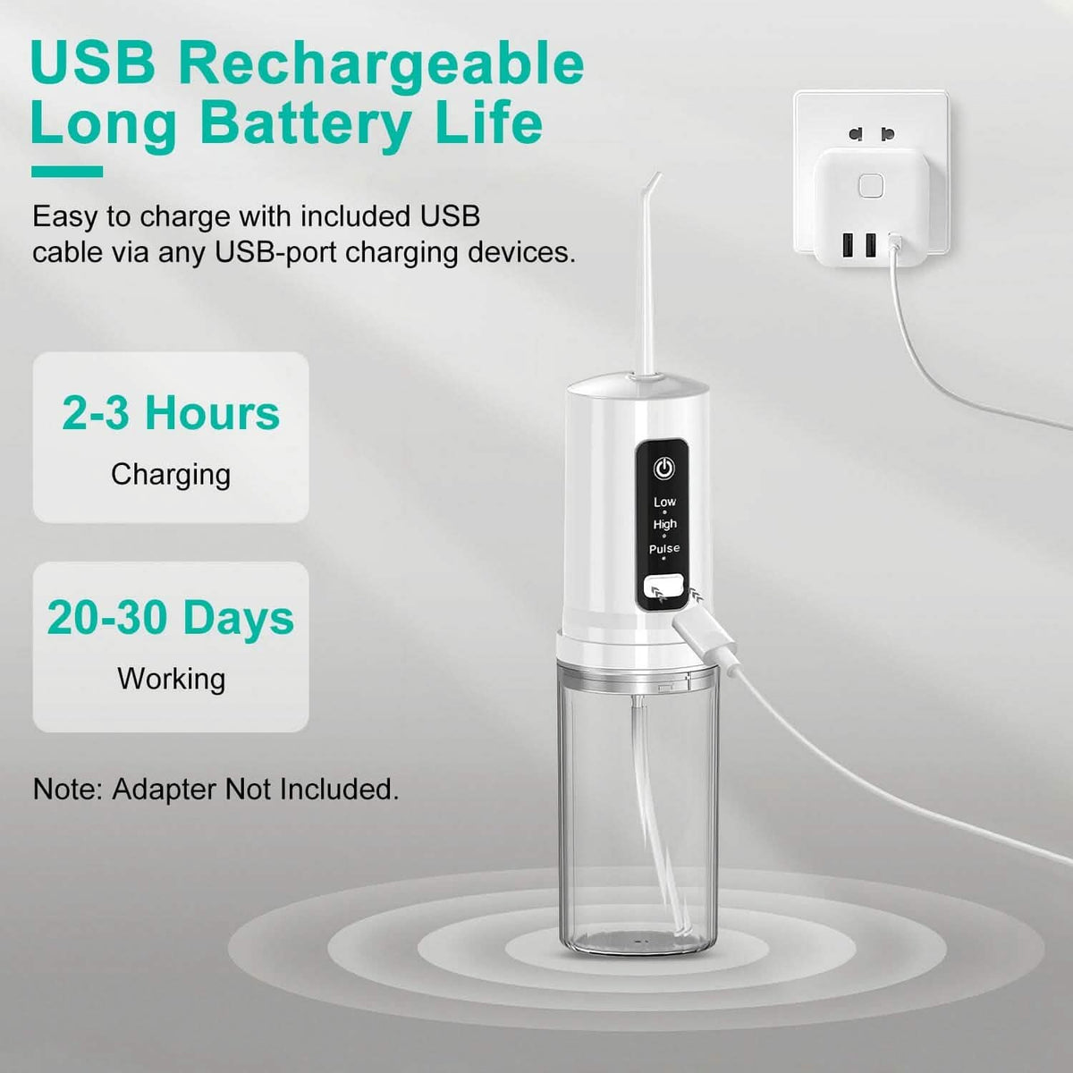 Rechargeable Portable Water Flosser - A-1 Thread Vault