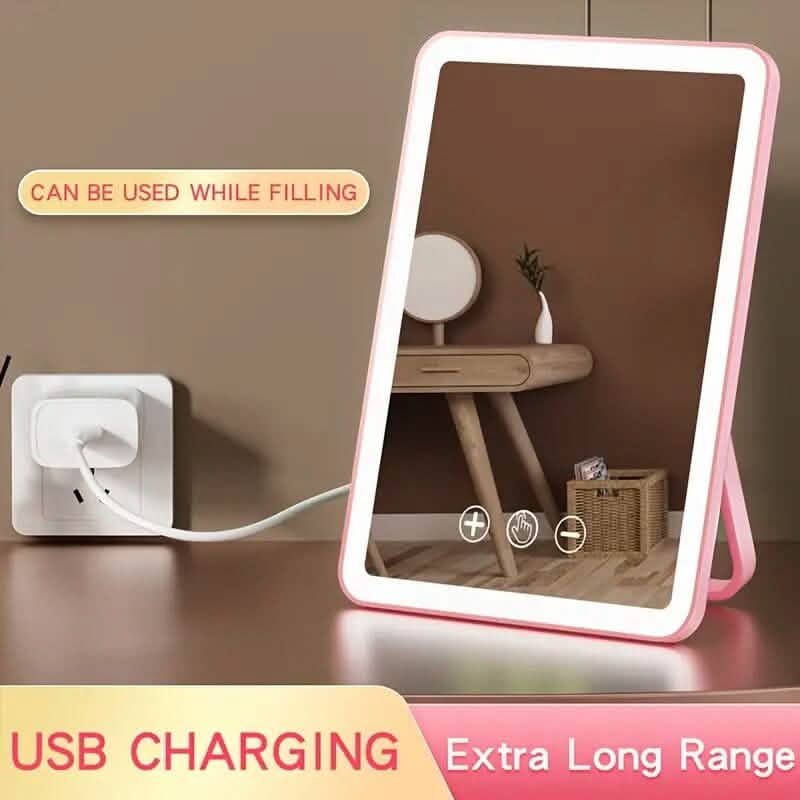 Rechargeable Travel Makeup Mirror with Led Lights - A-1 Thread Vault