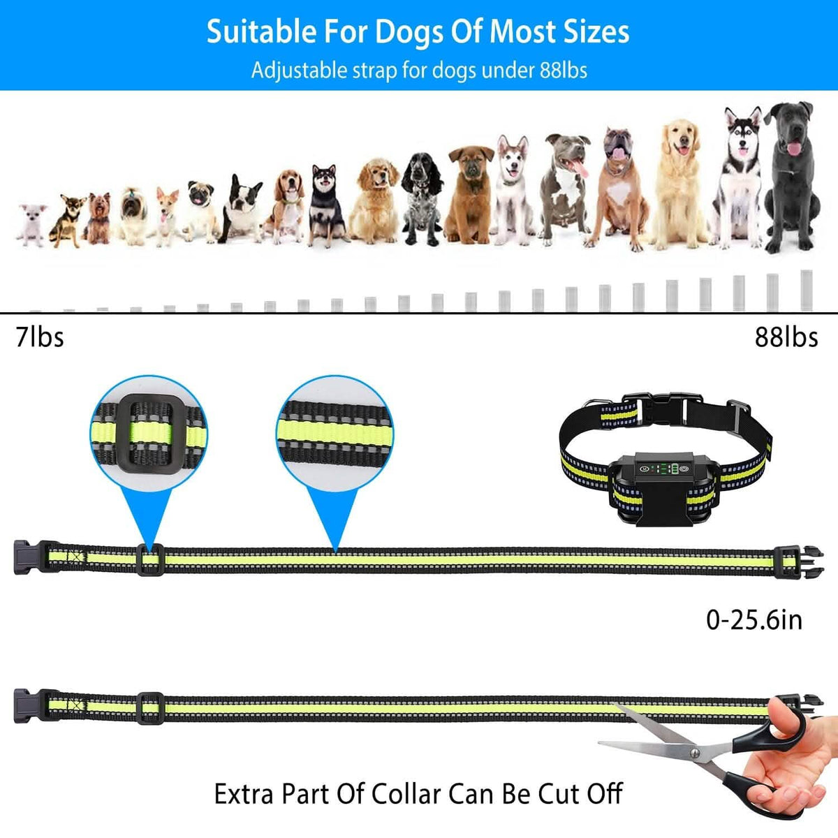 Rechargeable Waterproof Beep Vibration Static Stimulation Bark Stopper - A-1 Thread Vault