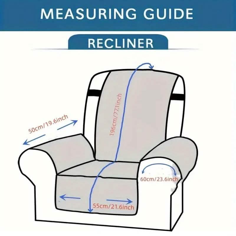 Recliner Sofa Cover Single Chair Non-Slip Slipcover Armchair Furniture Protector Cover - A-1 Thread Vault
