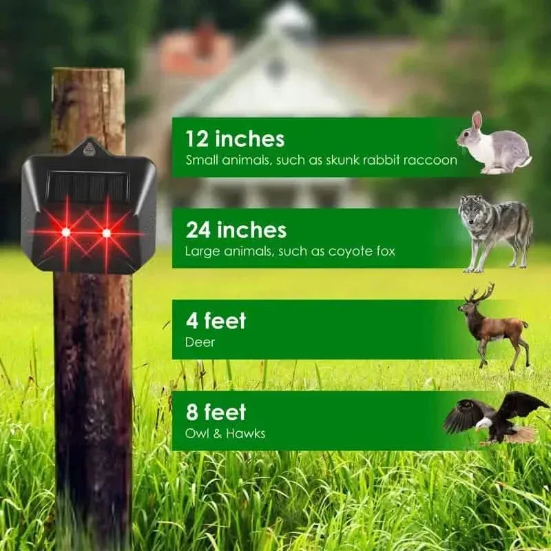 Red LED Light Waterproof Predator Repellent for Gardens - A-1 Thread Vault