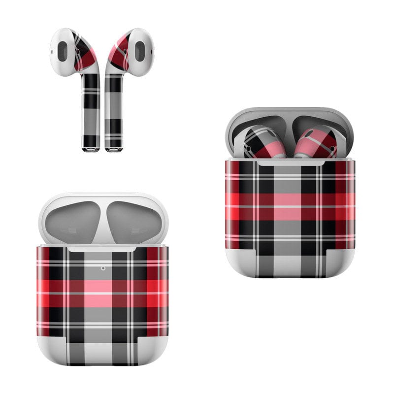 Red Plaid - Apple AirPods Skin - A-1 Thread Vault