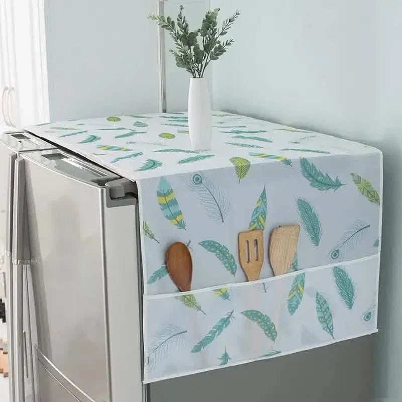 Refrigerator and Washing Machine Dust Covers with Pockets - A-1 Thread Vault