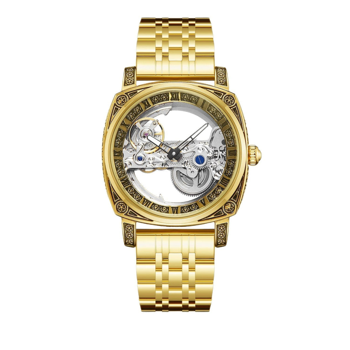 Relief-embossed Vintage Luminous Self-winding Mechanical Watch - A-1 Thread Vault