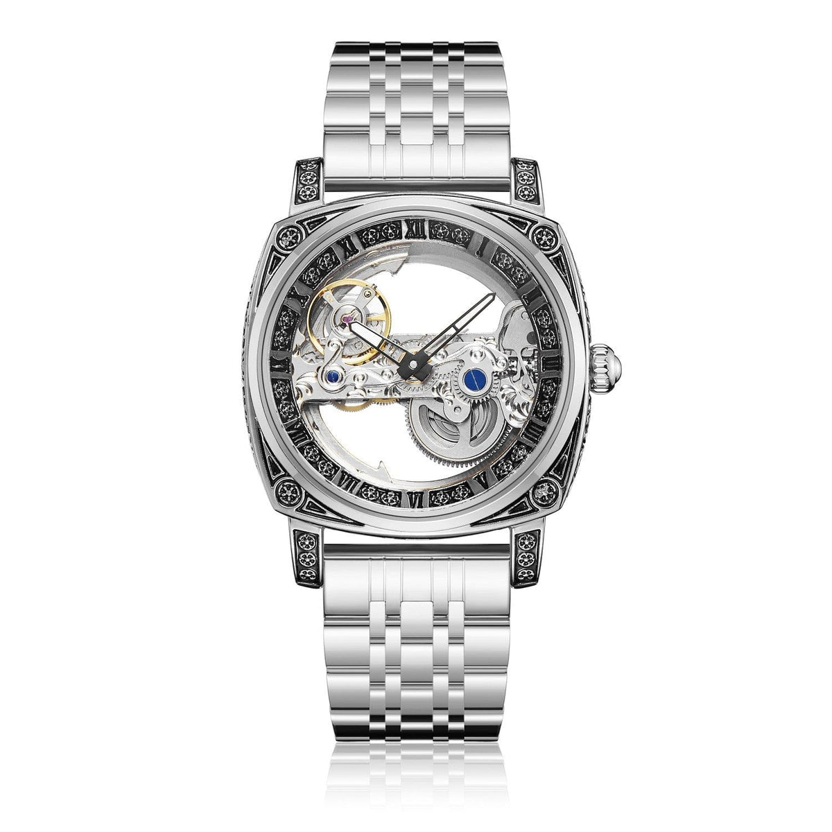 Relief-embossed Vintage Luminous Self-winding Mechanical Watch - A-1 Thread Vault