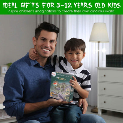 Remote Control Dinosaur with 3D Eye Roaring Sounds for 3-12 Years Old - A-1 Thread Vault