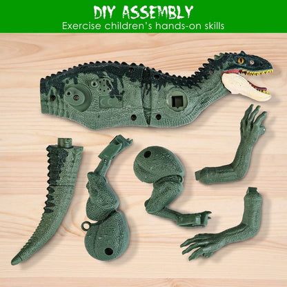Remote Control Dinosaur with 3D Eye Roaring Sounds for 3-12 Years Old - A-1 Thread Vault