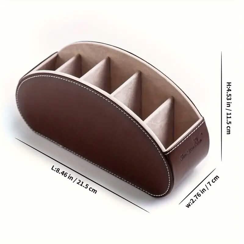 Remote Control Holder Organizer Box with 5 Compartments - A-1 Thread Vault