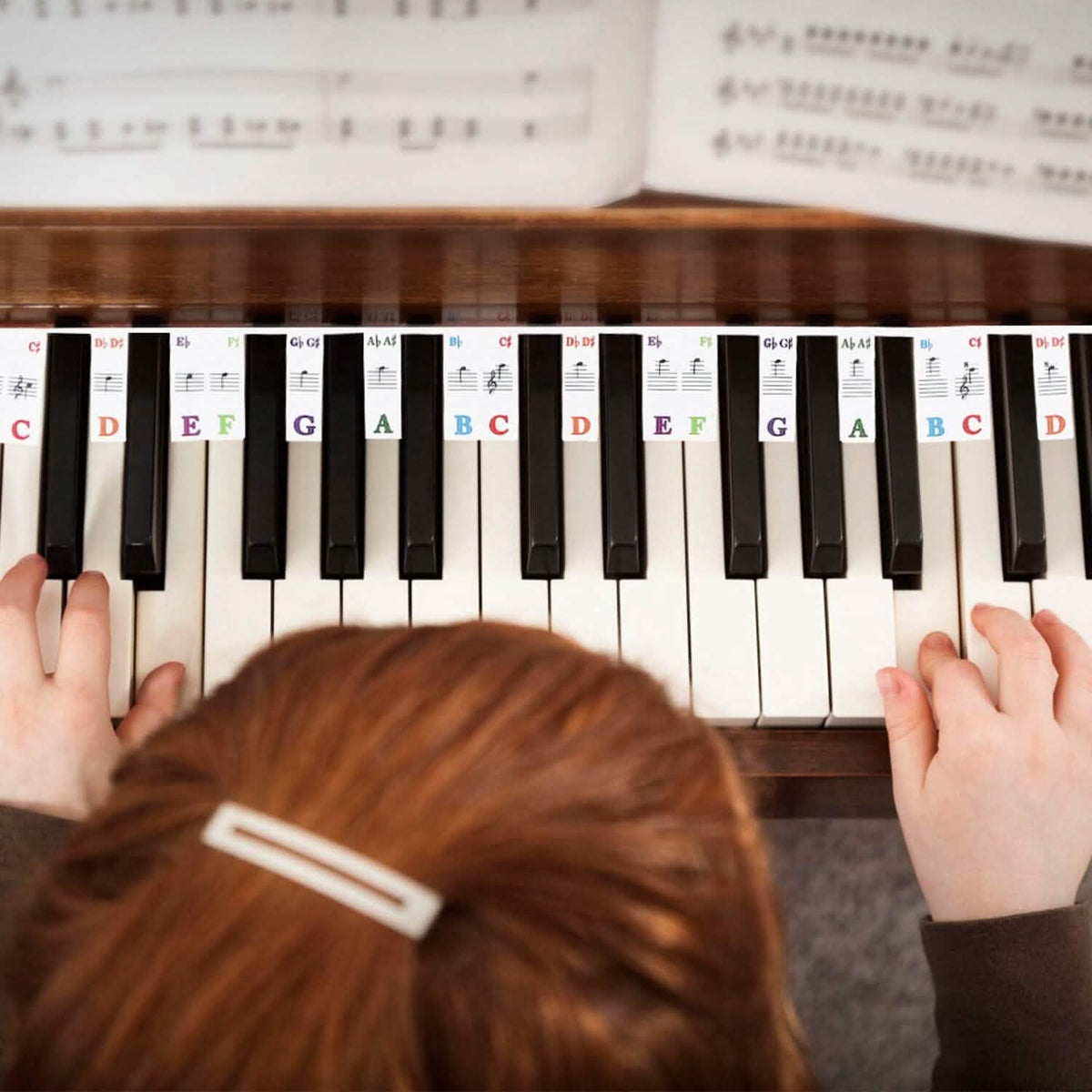 Removable PVC Piano Keyboard Stickers - A-1 Thread Vault
