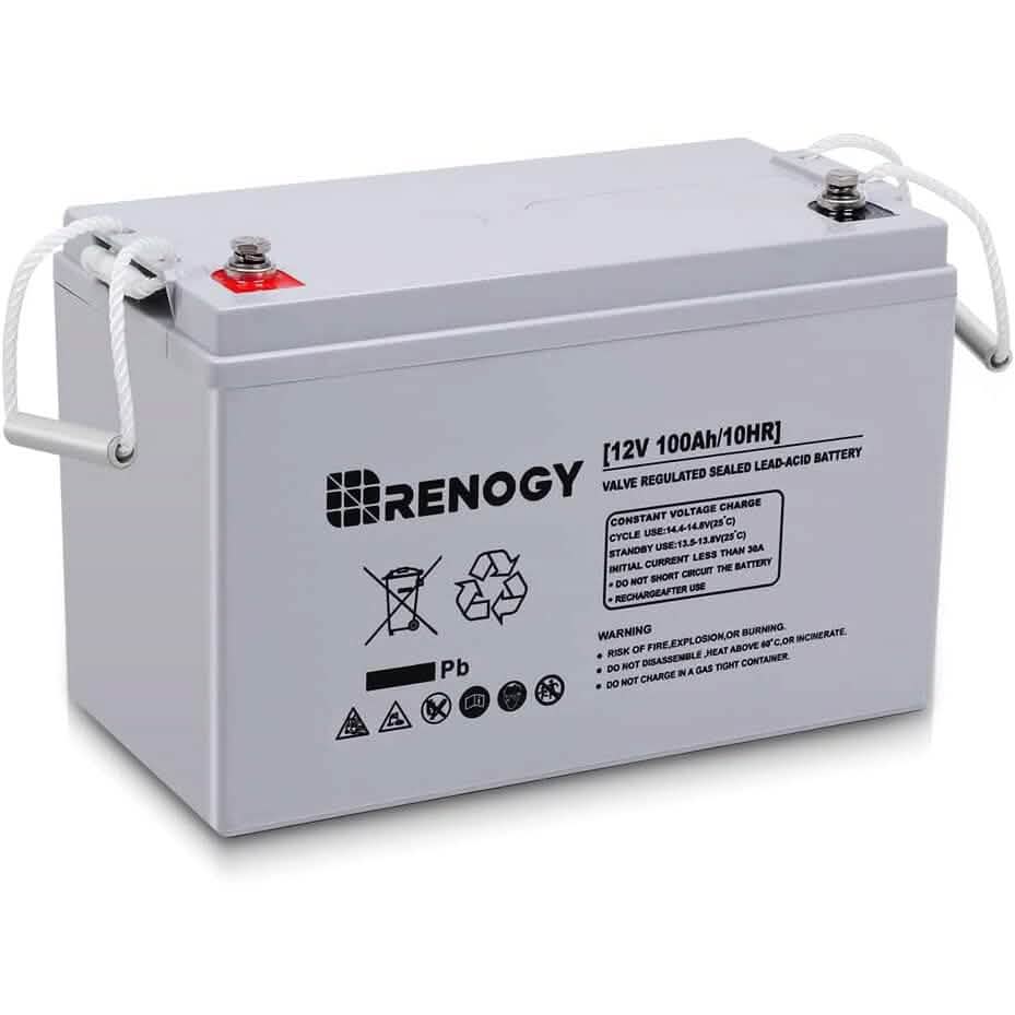 Renogy Deep Cycle AGM 12 Volt 100Ah Battery (Refurbished) - A-1 Thread Vault
