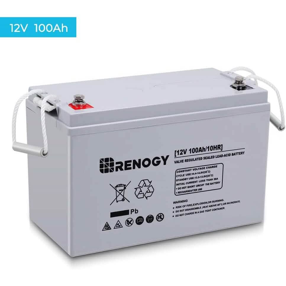 Renogy Deep Cycle AGM 12 Volt 100Ah Battery (Refurbished) - A-1 Thread Vault