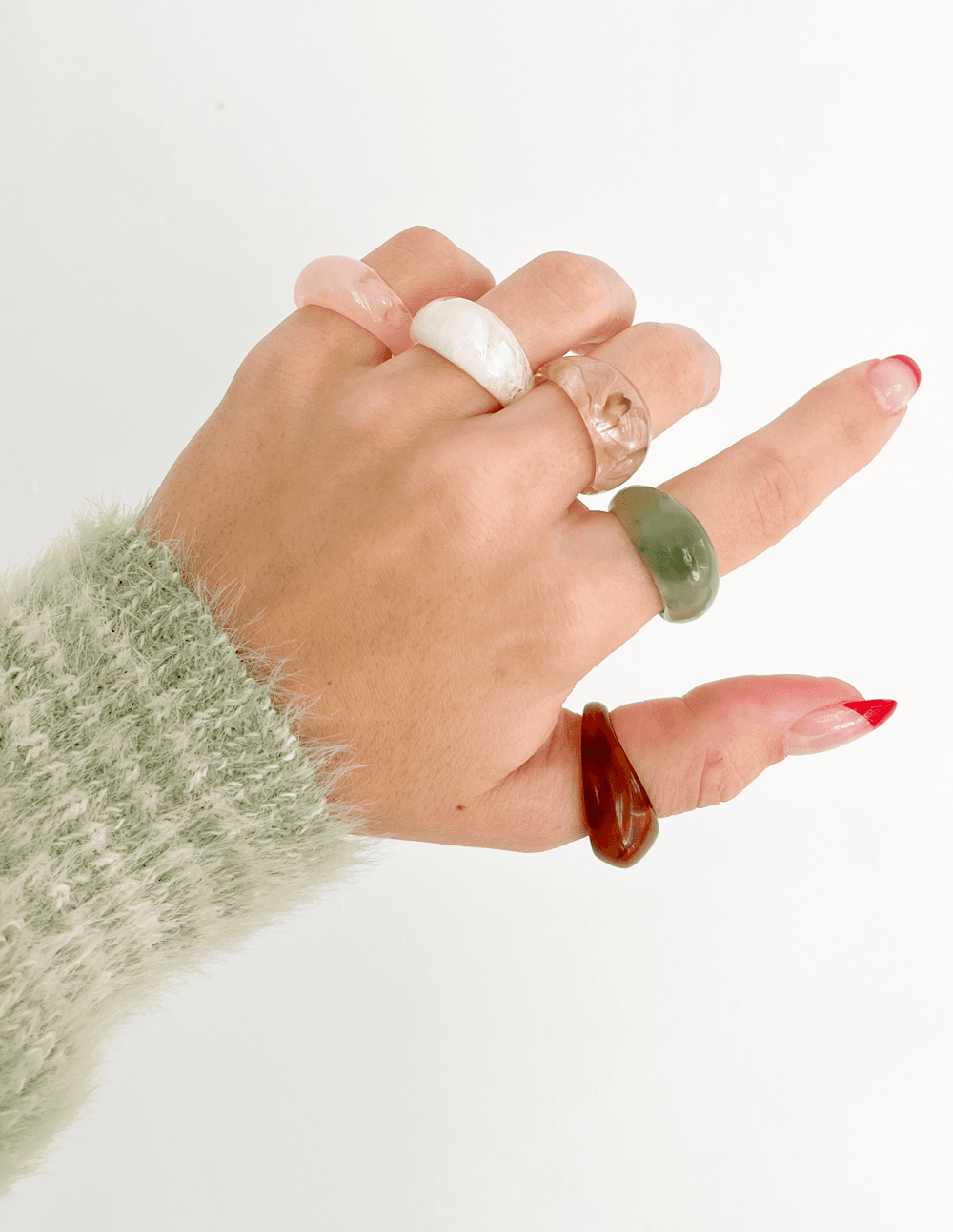 Resin Dome Ring Set - A-1 Thread Vault
