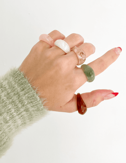 Resin Dome Ring Set - A-1 Thread Vault