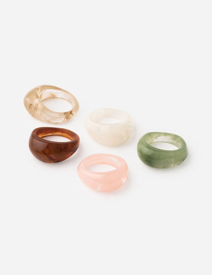 Resin Dome Ring Set - A-1 Thread Vault