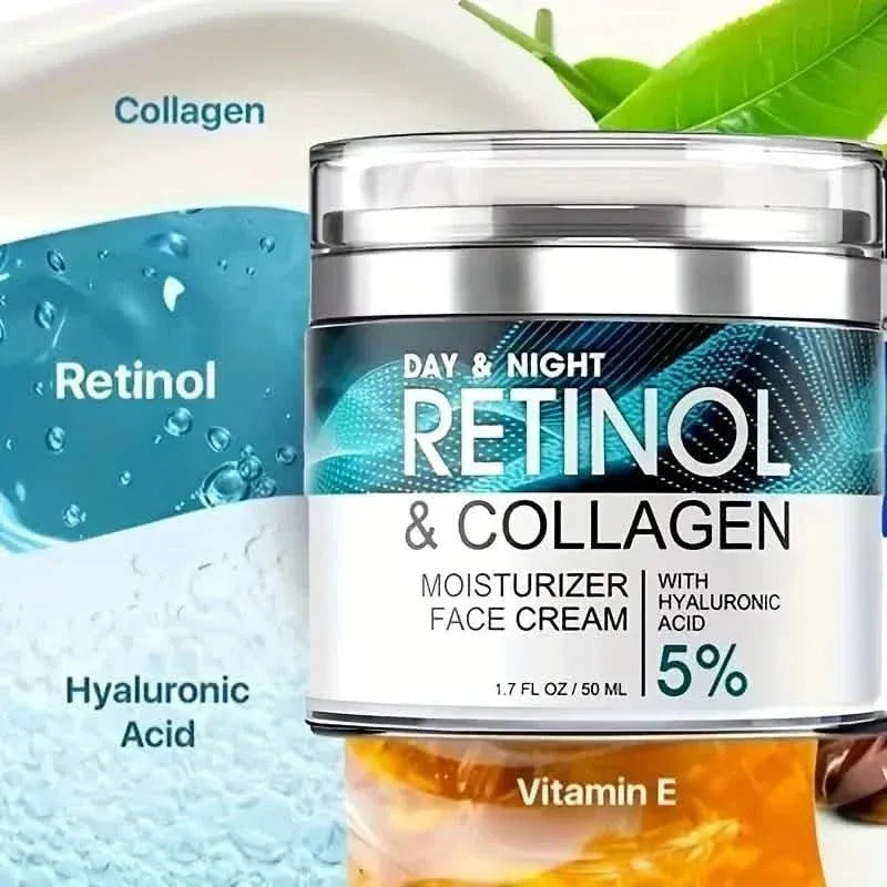 Retinol Moisturizing Cream With Collagen, Hyaluronic Acid, Vitamin C+E, Soothes Dry Skin - A-1 Thread Vault