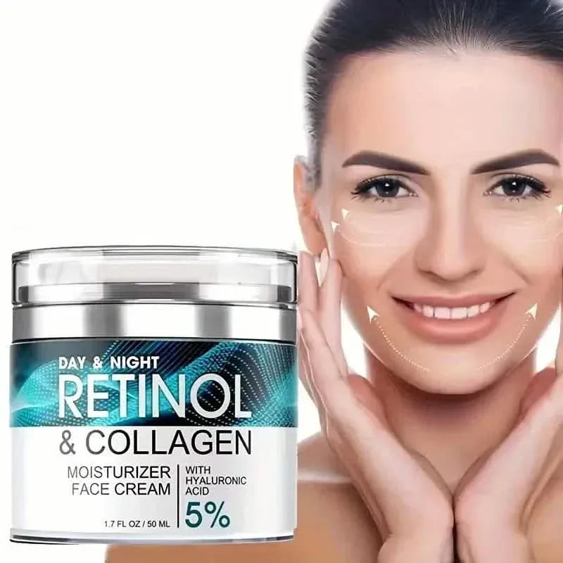 Retinol Moisturizing Cream With Collagen, Hyaluronic Acid, Vitamin C+E, Soothes Dry Skin - A-1 Thread Vault
