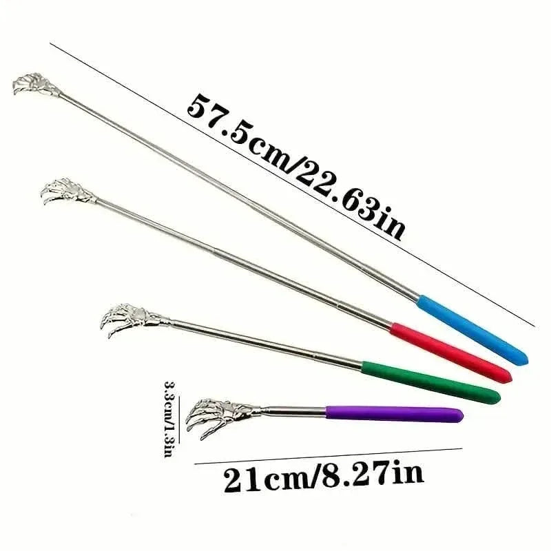 Retractable Back Itching Device – Stainless Steel Claw Massager for Relaxing the Back - A-1 Thread Vault