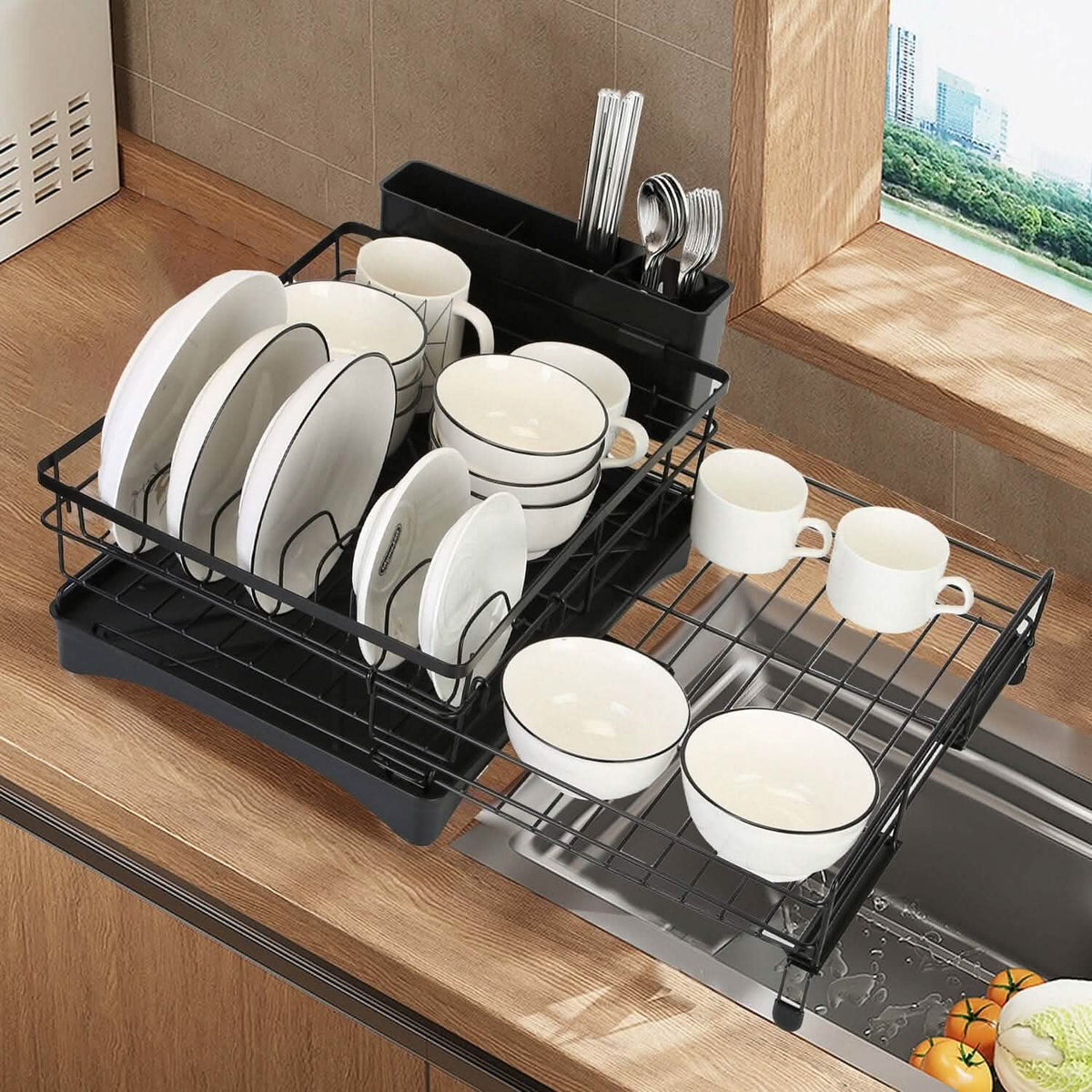 Retractable Dish Drying Rack - A-1 Thread Vault