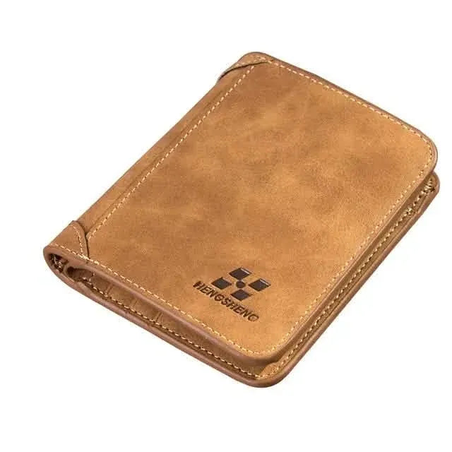 Retro Leather Card Holder for Men - A-1 Thread Vault