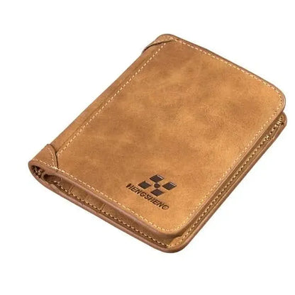 Retro Leather Card Holder for Men - A-1 Thread Vault
