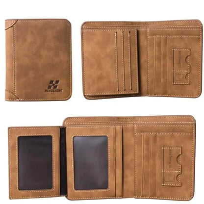 Retro Leather Card Holder for Men - A-1 Thread Vault