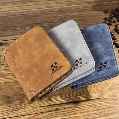 Retro Leather Card Holder for Men - A-1 Thread Vault
