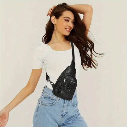 Retro PU Leather Crossbody Bag - A-1 Thread Vault