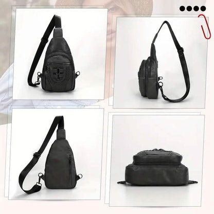 Retro PU Leather Crossbody Bag - A-1 Thread Vault