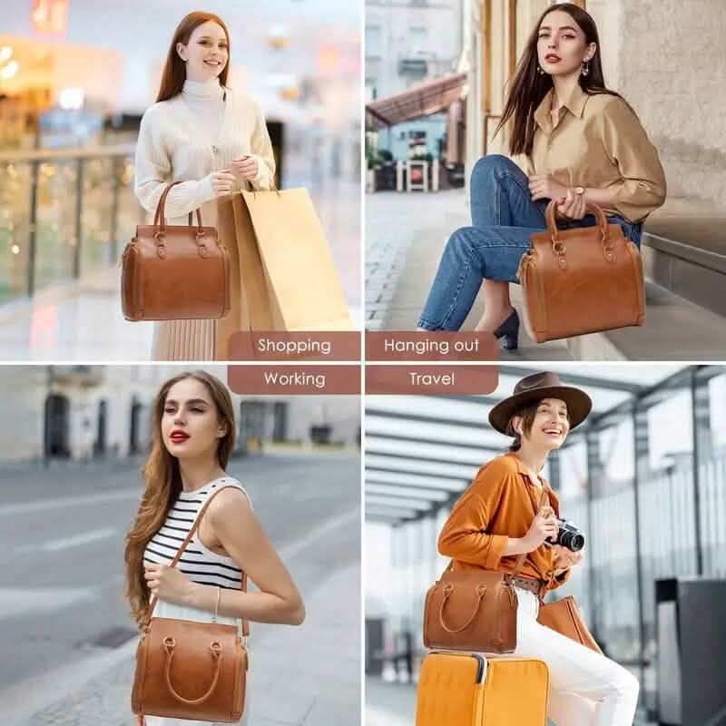 Retro PU Leather Handbag with Multi Card Slot - A-1 Thread Vault