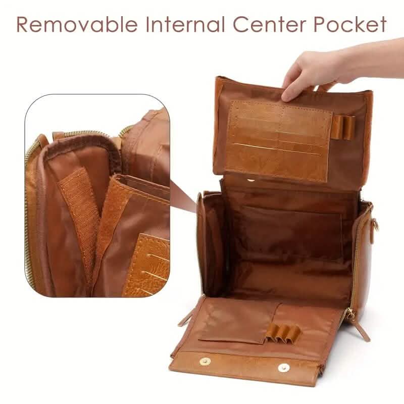 Retro PU Leather Handbag with Multi Card Slot - A-1 Thread Vault