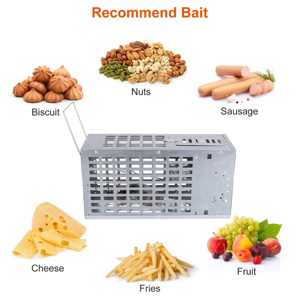 Reusable Metal Rat Cage Catch Release Continuous Capture - A-1 Thread Vault