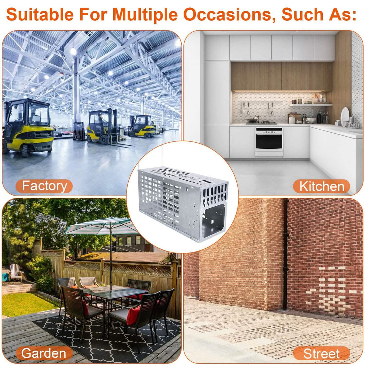 Reusable Metal Rat Cage Catch Release Continuous Capture - A-1 Thread Vault