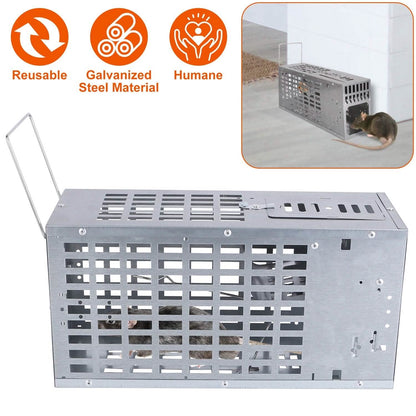 Reusable Metal Rat Cage Catch Release Continuous Capture - A-1 Thread Vault
