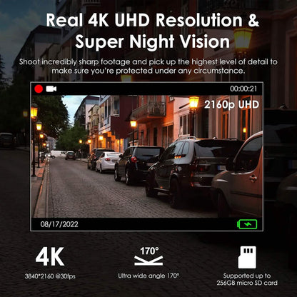 RexingUSA V55 Dash Cam - 4k Modular Capabilities (Refurbished) - A-1 Thread Vault