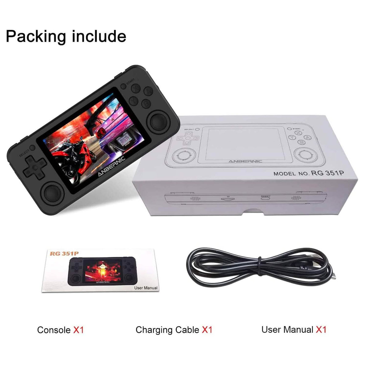 RG351P Handheld Game Console - A-1 Thread Vault