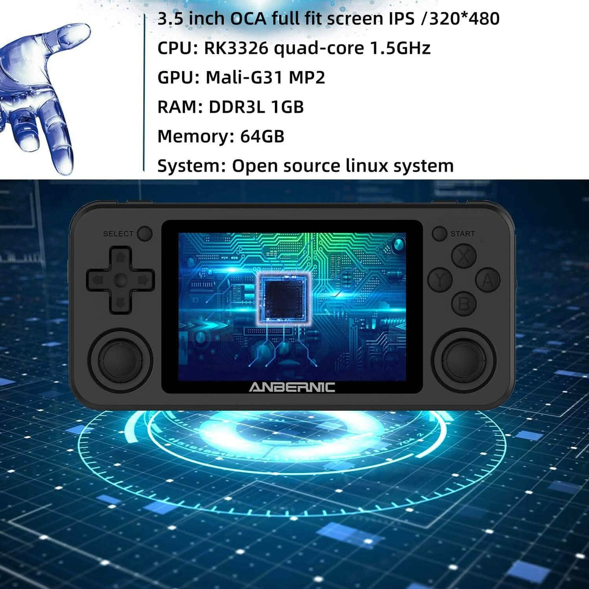 RG351P Handheld Game Console - A-1 Thread Vault