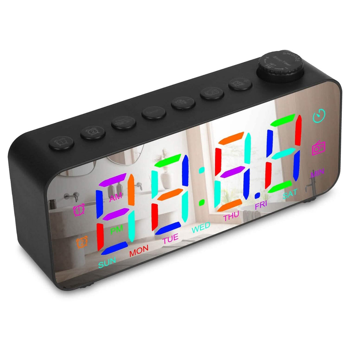 RGB Color LED Digital Alarm Clock - A-1 Thread Vault