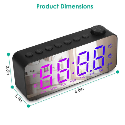 RGB Color LED Digital Alarm Clock - A-1 Thread Vault