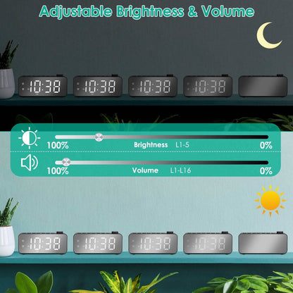 RGB Color LED Digital Alarm Clock - A-1 Thread Vault