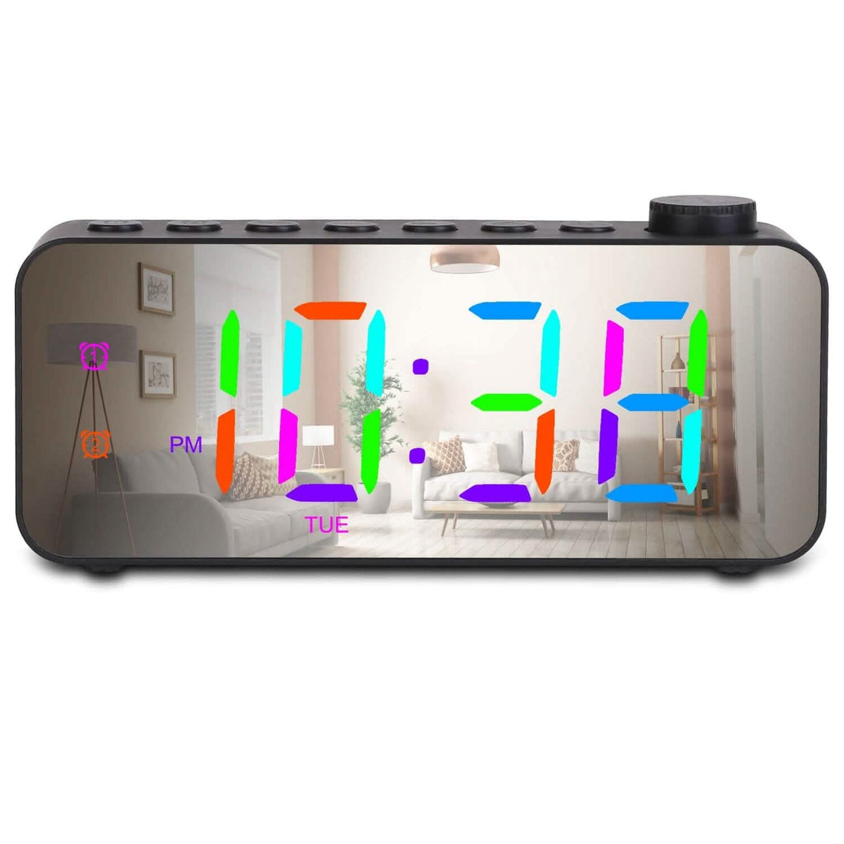 RGB Color LED Digital Alarm Clock - A-1 Thread Vault