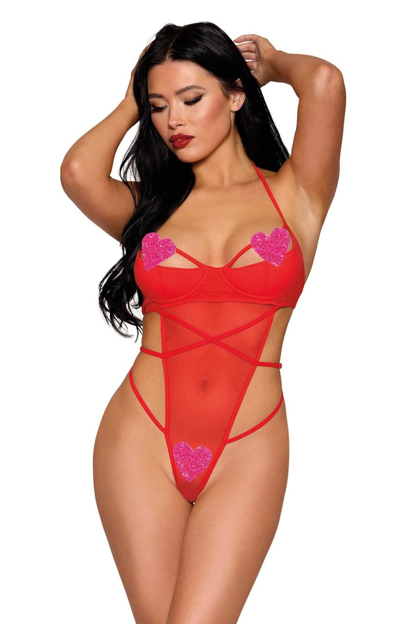 Rhinestone Heart Teddy - A-1 Thread Vault